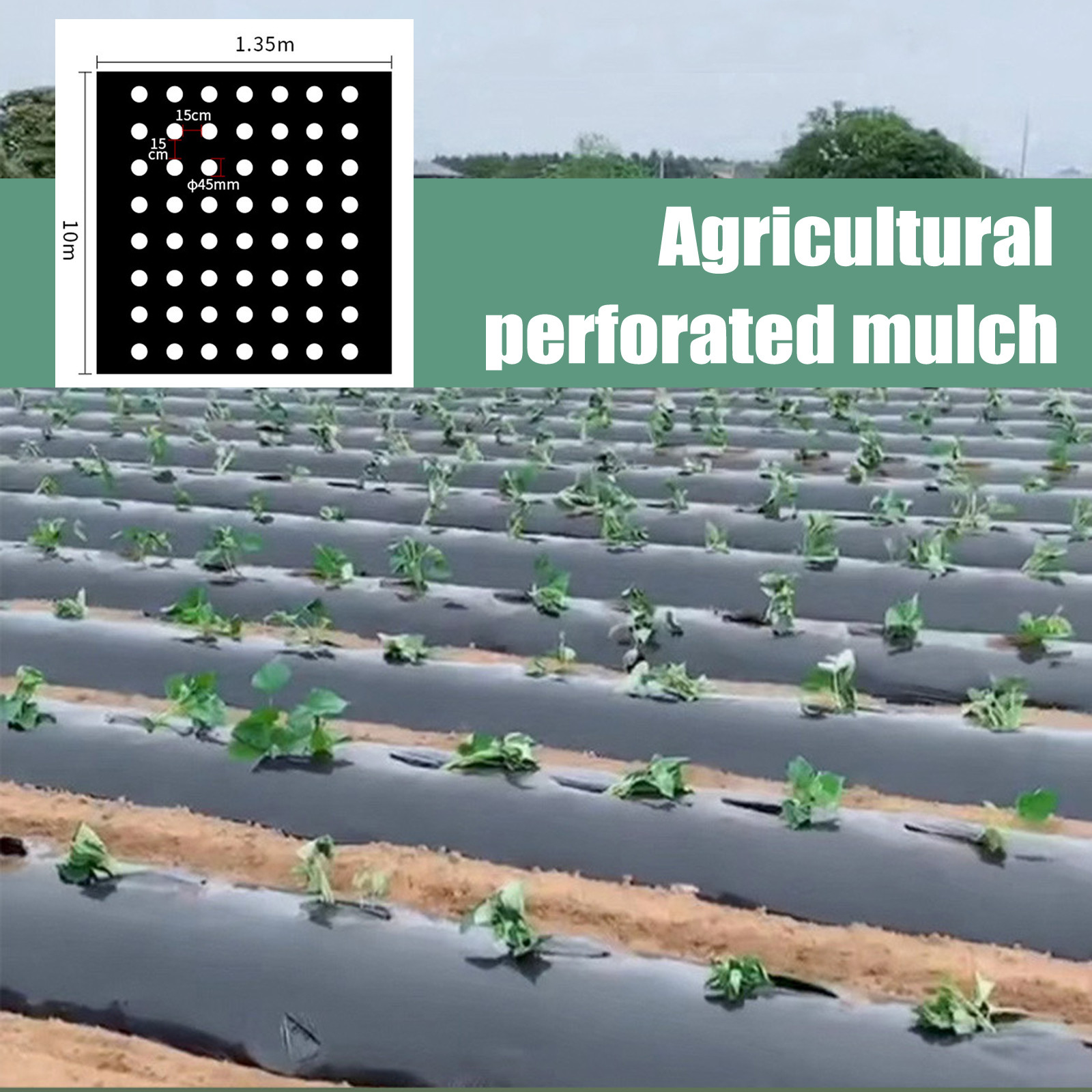 Greenhouse Plastic Film - PE Delikli Malç Filmi Çiftlik Ürünleri