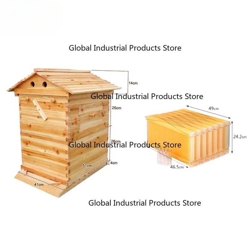Beehive Frame Wax - 7 Otomatik Çerçeveli Çin Köknarı Balmumu