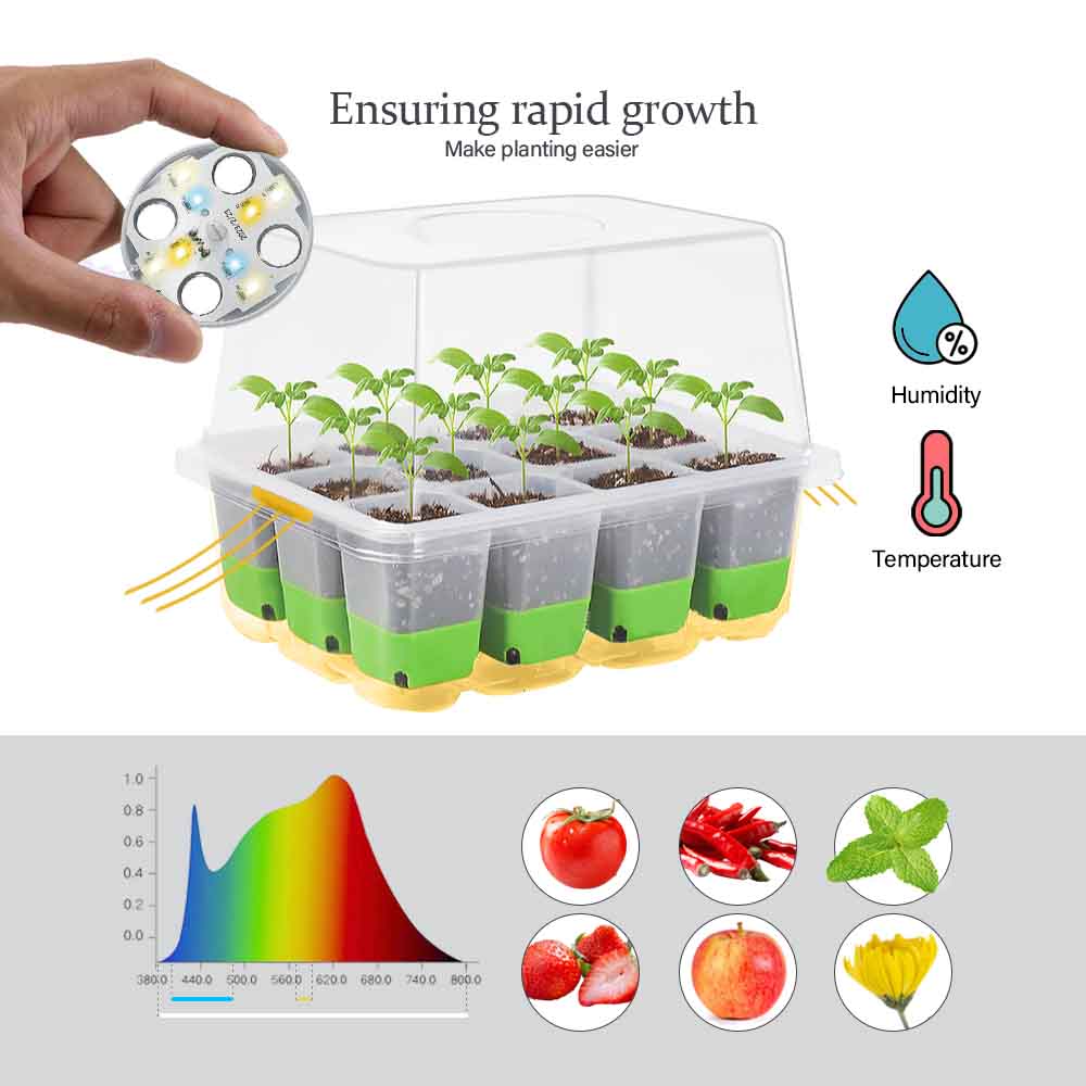 LED Büyümek Işık Fide Başlangı - Greenhouse Plastic Film incelemesi ve fiyatı