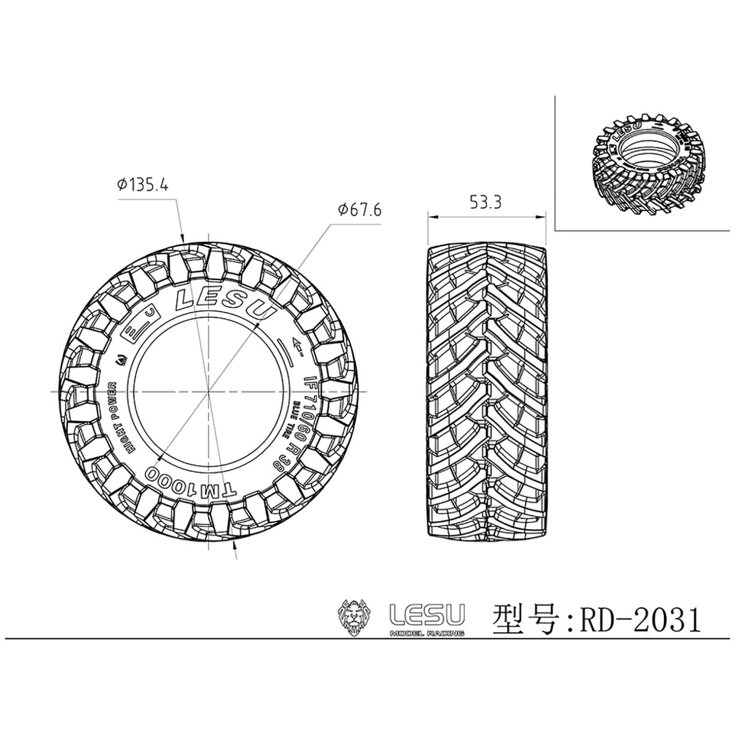 LESU 1/14 135.4 MM Ön Tekerlek - Agriculture Farming Hub incelemesi ve fiyatı